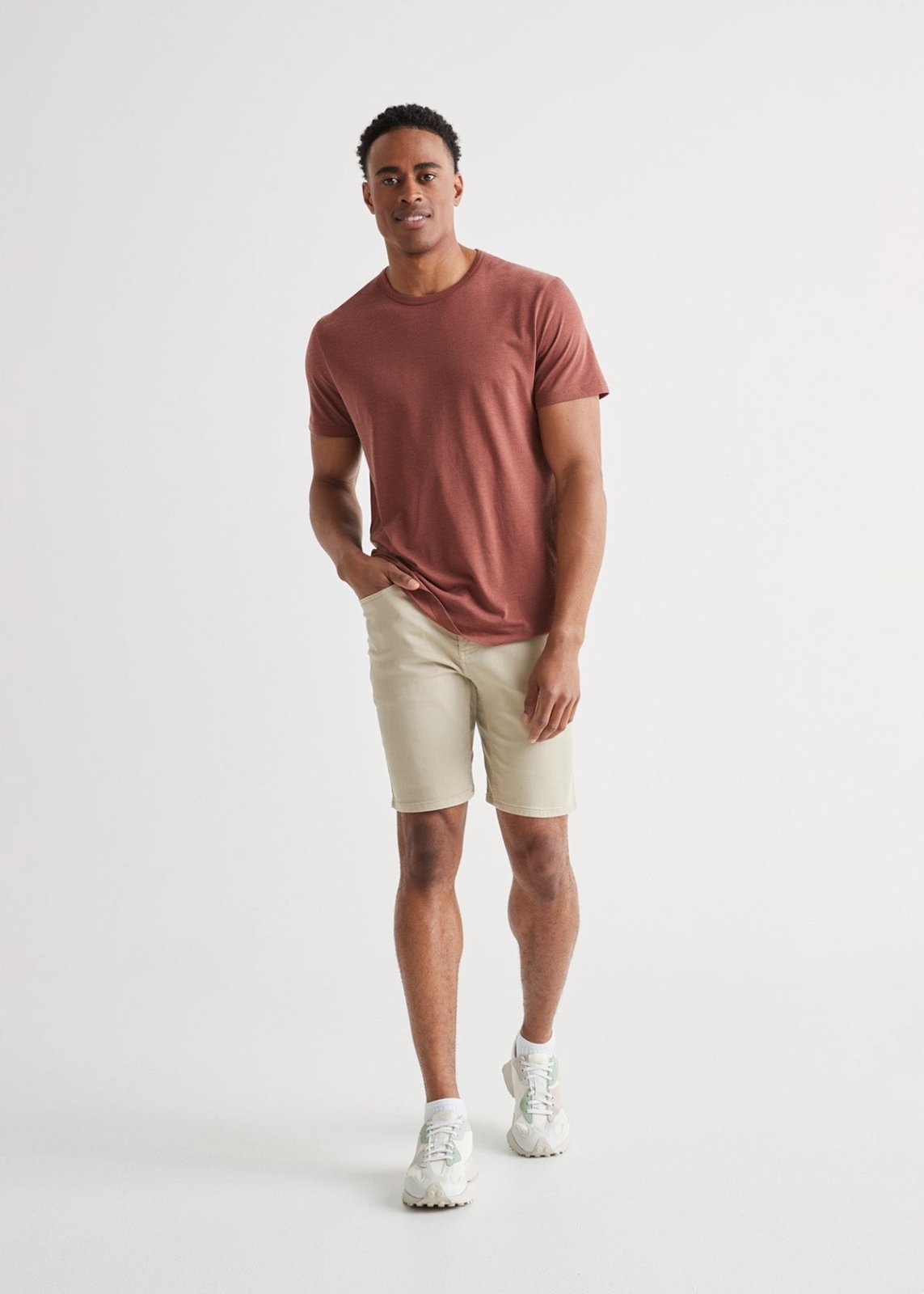 mens off-white slim fit performance short full body