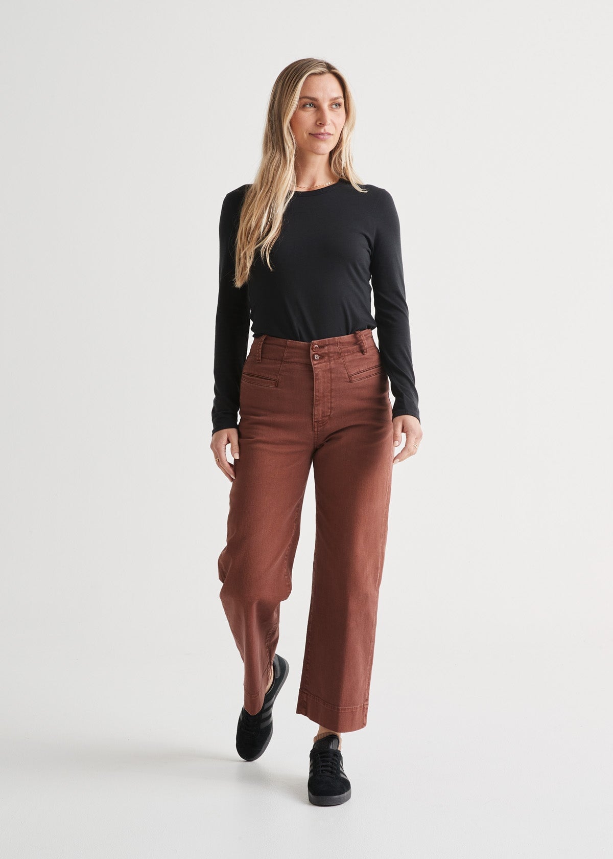 womens copper high rise trouser full body